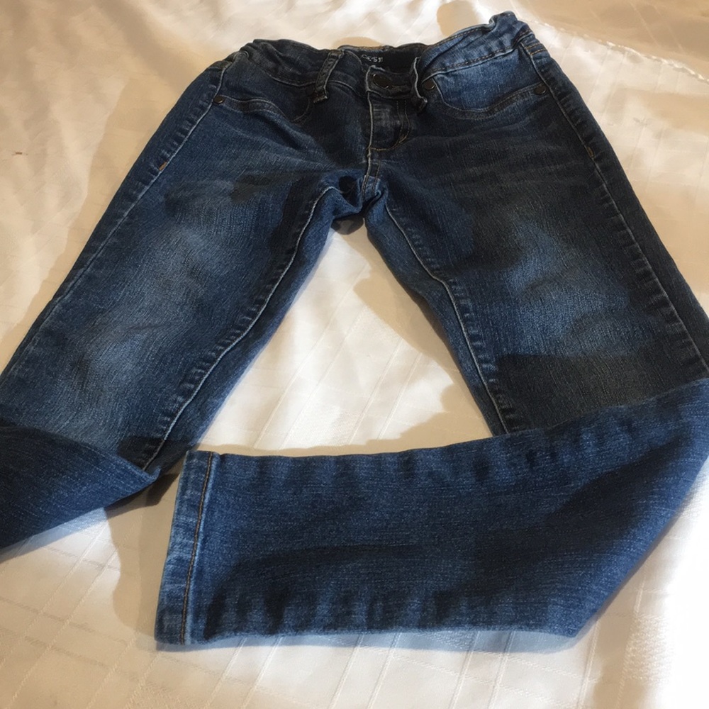 Joes Children Jeans Size 8 Skinny Adjustable button waist NICE Tons of wear left